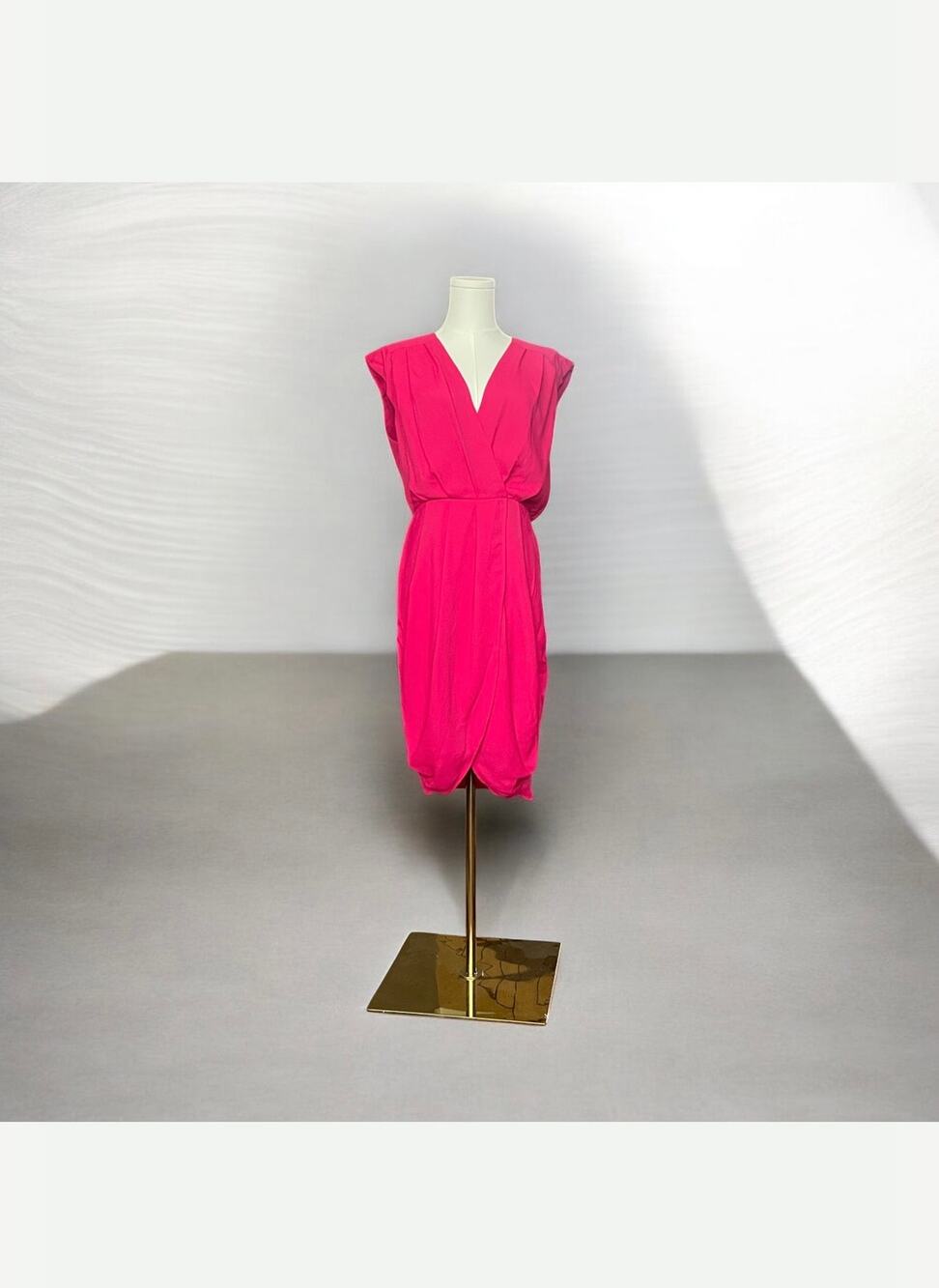 NWT Express Fuscia/Hot Pink Sleeveless Dress Medium